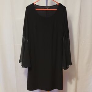 R&M Richards Long Sleeve Stretchy Dress Black